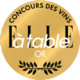 Médaille d%u2019or Concours des Vins « ELLE à table » 2022